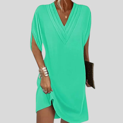 Selene | Black V-Neck Grace Dress