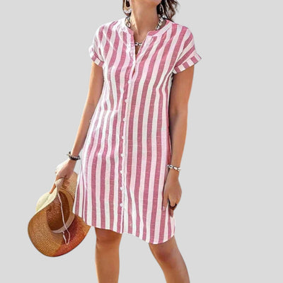 Vivian | Elegant Button-Down Shirt Dress