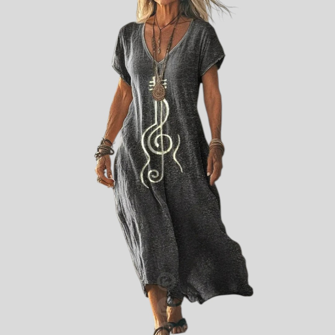 Mira | Boho Bloom Print Dress