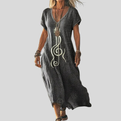 Mira | Boho Bloom Print Dress