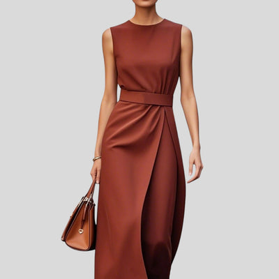 Celina | Timeless Drape Midi Dress