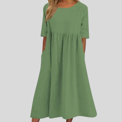 Lily | Flattering Cotton Day Dress