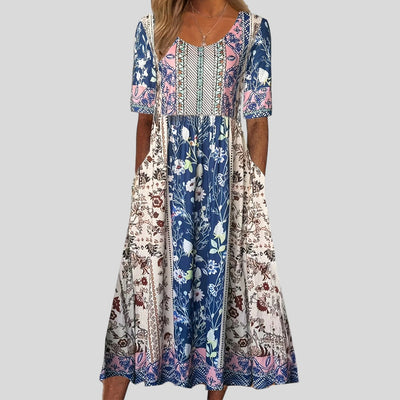 Klara | Plus-Size Floral Flow Maxi Dress