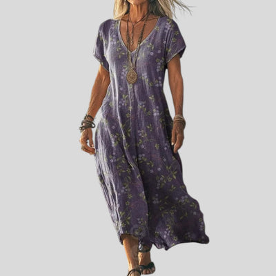 Mira | Boho Bloom Print Dress