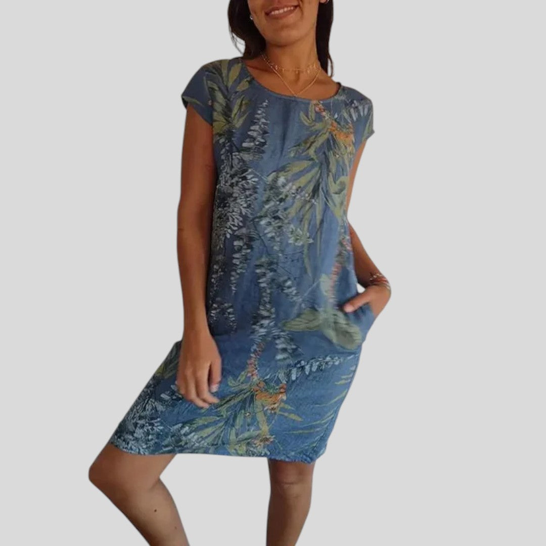 Meliora | Elegant Multi-Pattern Floral Dress