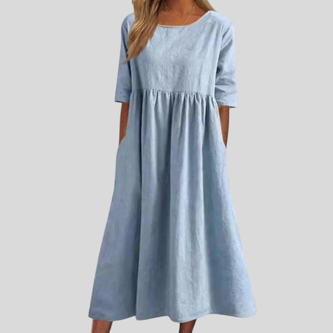 Lily | Flattering Cotton Day Dress