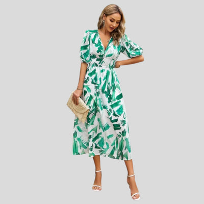 Alma | Elegant Summer Flow Midi Dress
