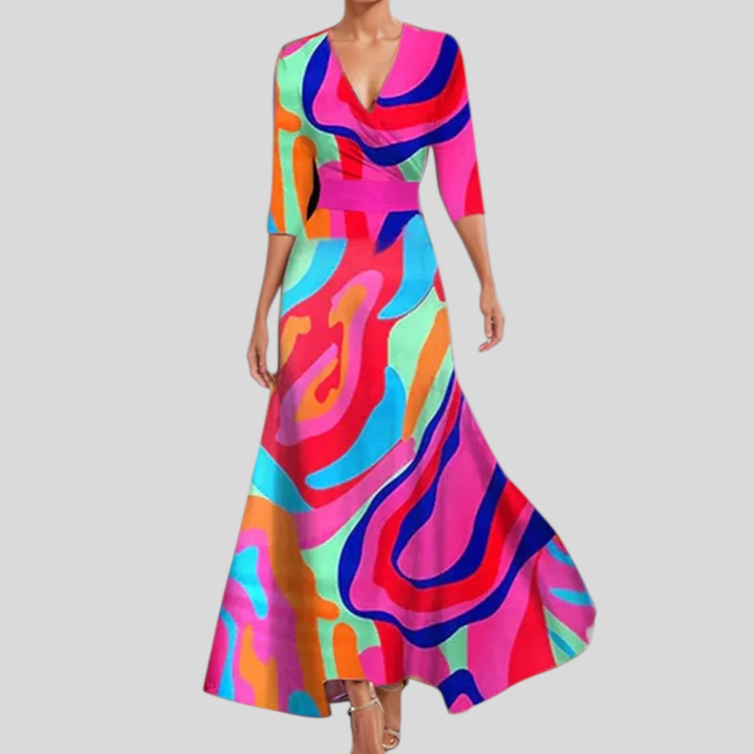 Elin | Chic Floral Wrap Dress