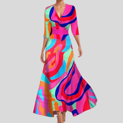 Elin | Chic Floral Wrap Dress