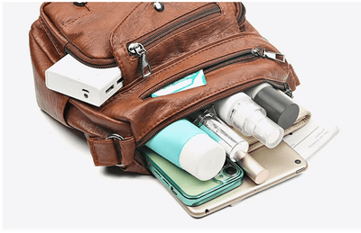 Lux - Trendy Heart Accent Crossbody Bag