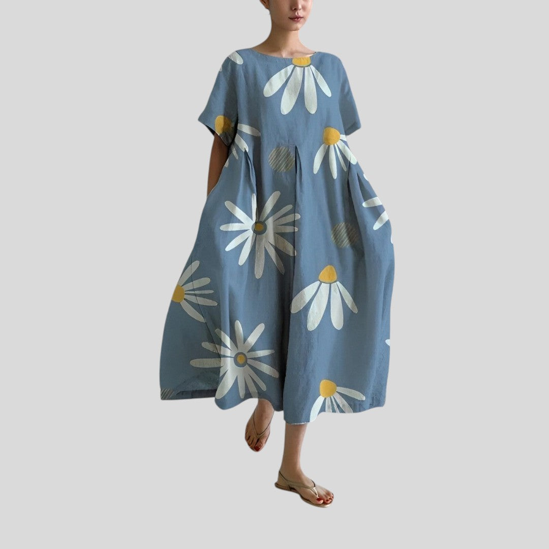 Noora | Boho Floral Spring Maxi Dress