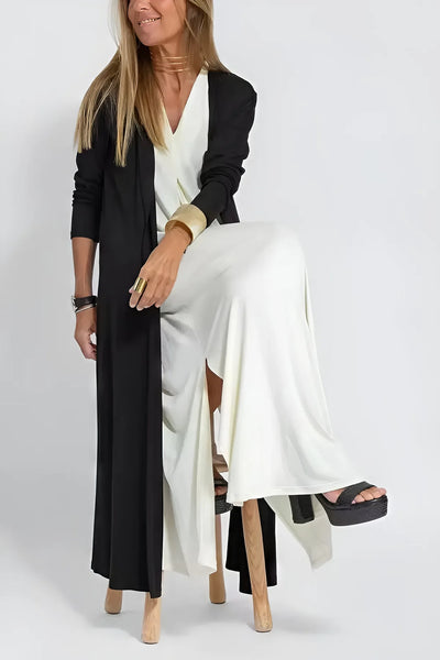 Maëlle | Elegant long dress with matching cardigan as a gift