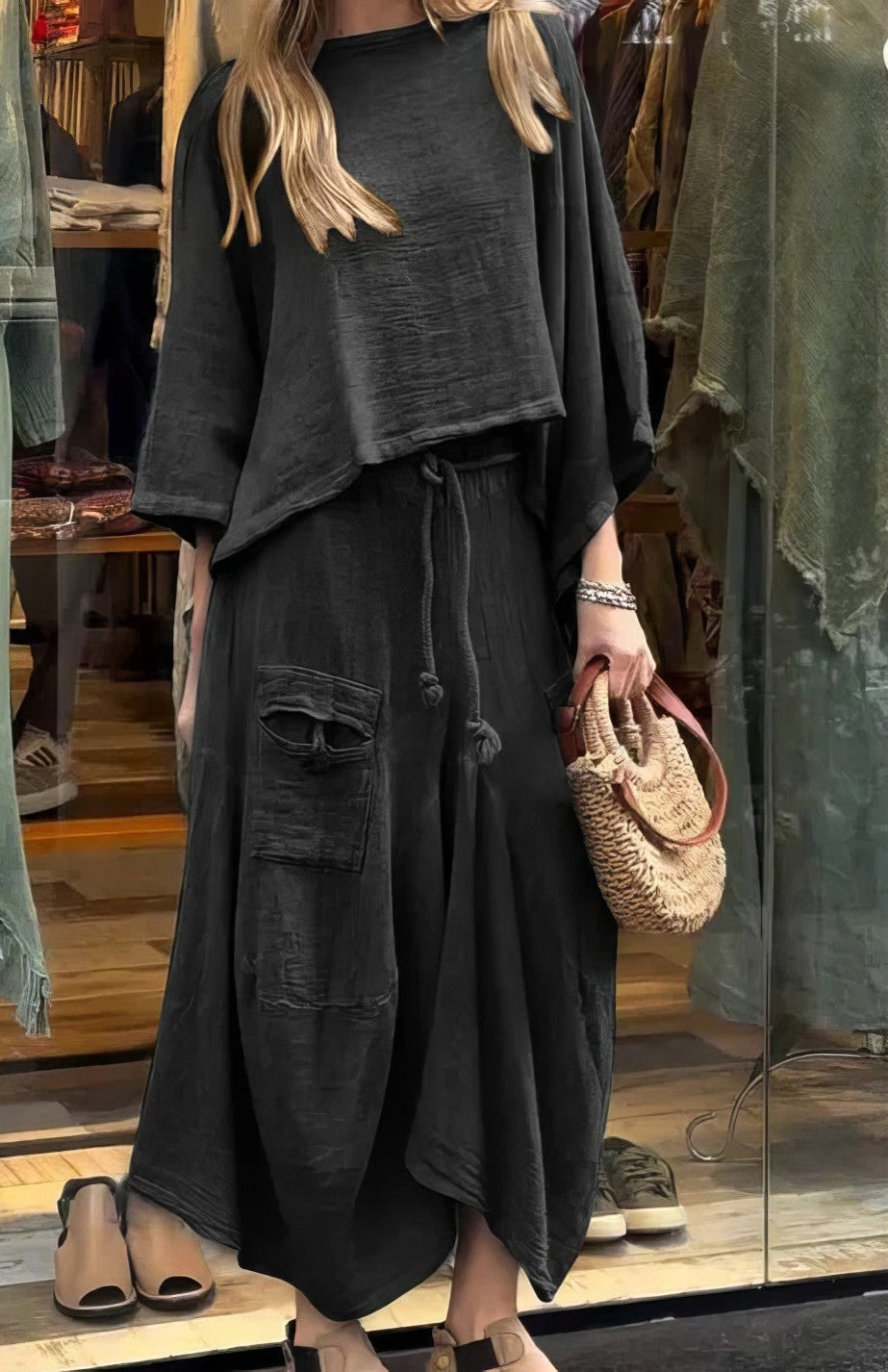 Elaine™ | Casual Two Piece Set | Blouse And Skirt