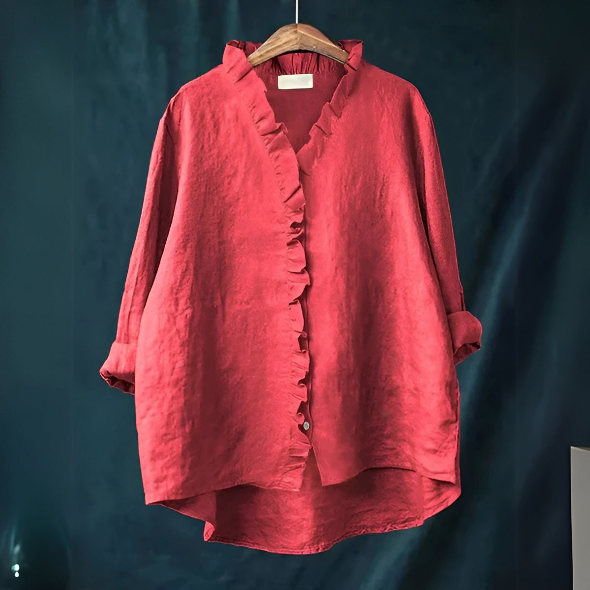 Elegant Shirt with Ruffled Design